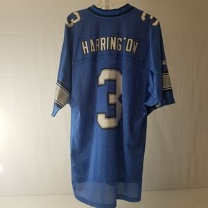 Lions Harrington #3 Reebok NFL Equipment Jersey
